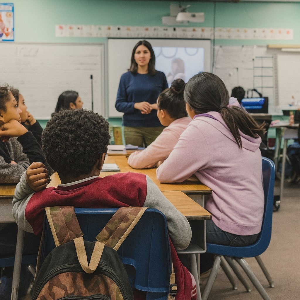 Students in classroom